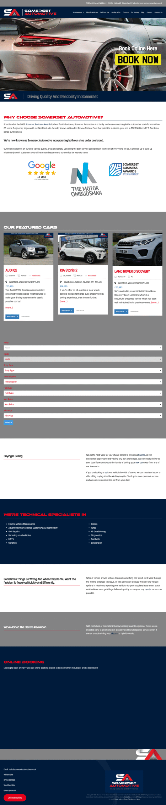 Somerset Automotive Website